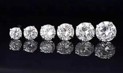 Elegant Four-Prong Silver Studs