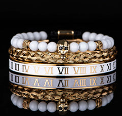 Imperial Numerals Steel Bracelet