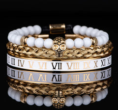 Imperial Numerals Steel Bracelet