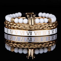 Imperial Numerals Steel Bracelet