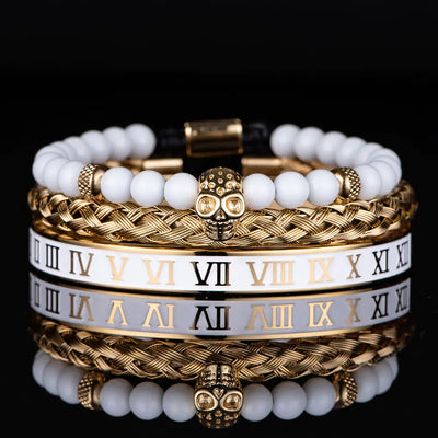 Imperial Numerals Steel Bracelet