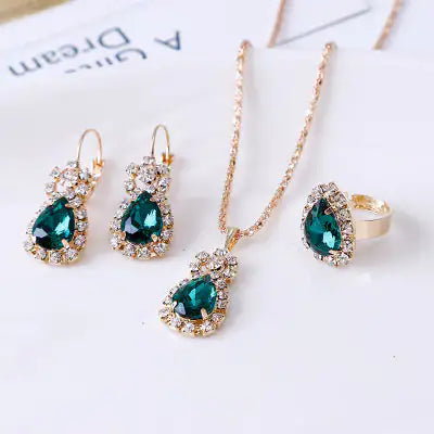 Crystal Cascade Jewelry Set