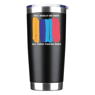 Fishing Rods 20oz Insulated Vacuum Sealed Tumbler