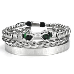Elegant Roman Trio Bracelet Set