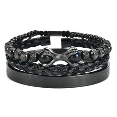 Elegant Roman Trio Bracelet Set