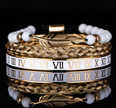 Imperial Numerals Steel Bracelet