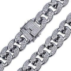 Men's Gold & Silver Cuban Zircon Chain