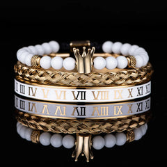 Imperial Numerals Steel Bracelet