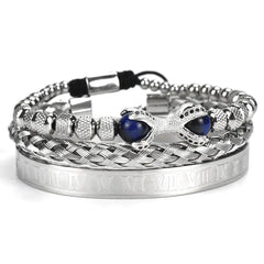 Elegant Roman Trio Bracelet Set